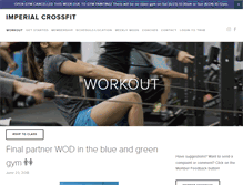 Tablet Screenshot of imperialcrossfit.com